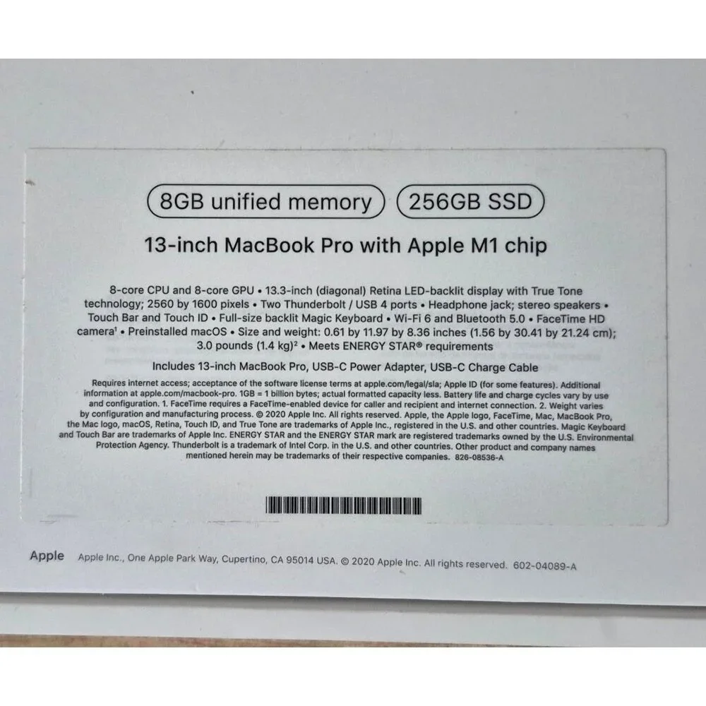 Original Macbook Pro OEM Apple 13-inch Model A2338 Empty Box Only
